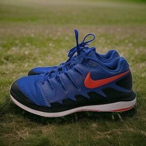 Nike Court Air Zoom Vapor Blue Red Black Tennis Shoes Mens 10, W 11.5 Pickleball